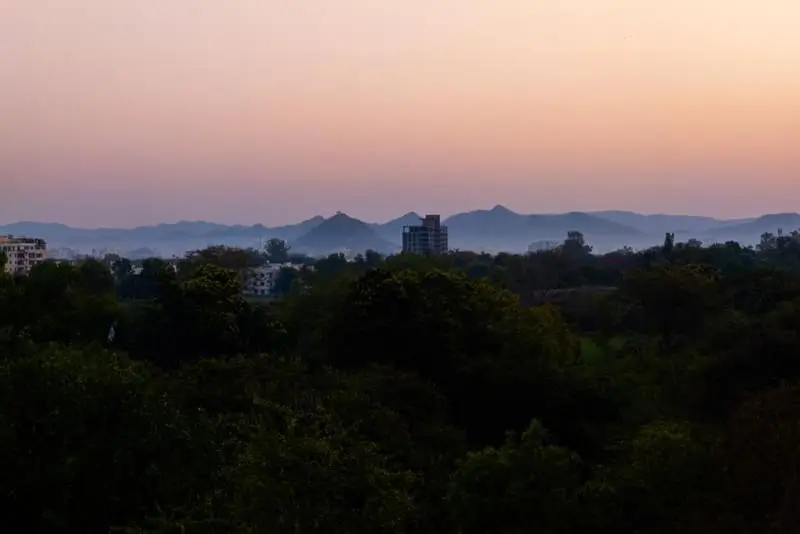 Distant Hills at Dusk
