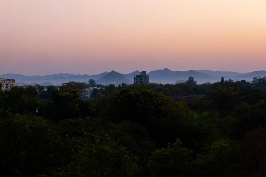 Distant Hills at Dusk