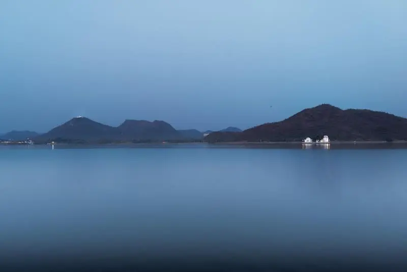 Blue Morning Lake